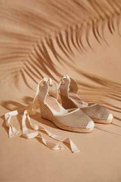 Womensecret Golden mesh wedges  yellow