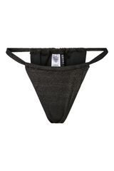 Pieces Braga bikini nylon glitter negro