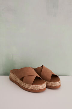 Womensecret Platform sandals brown