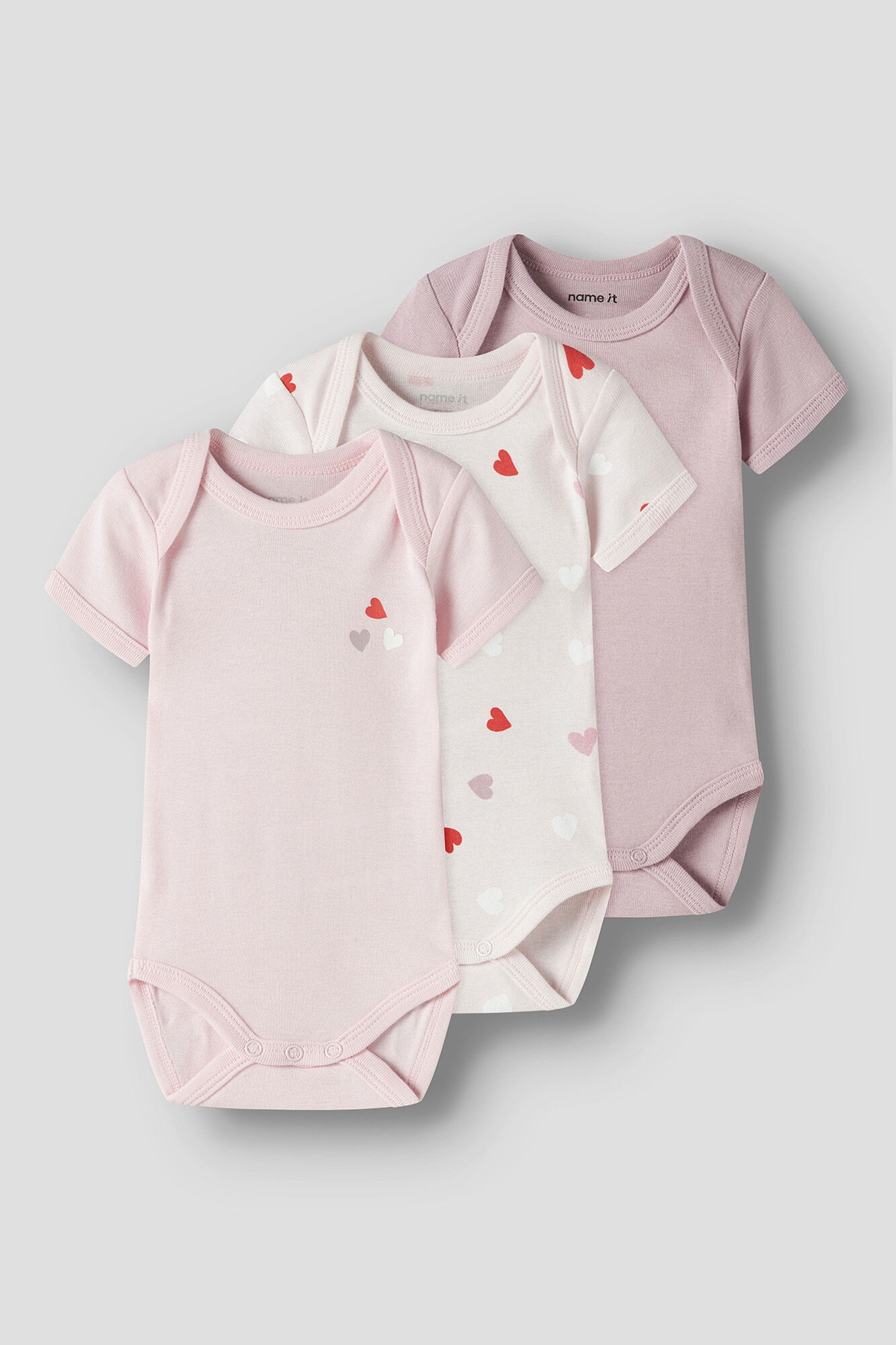 Name it Pack de 3 bodies coraz&oacute;n