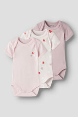 Name it Pack de 3 bodies coraz&oacute;n rosa