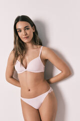 Women'secret Pink classic microfibre and lace panty pink