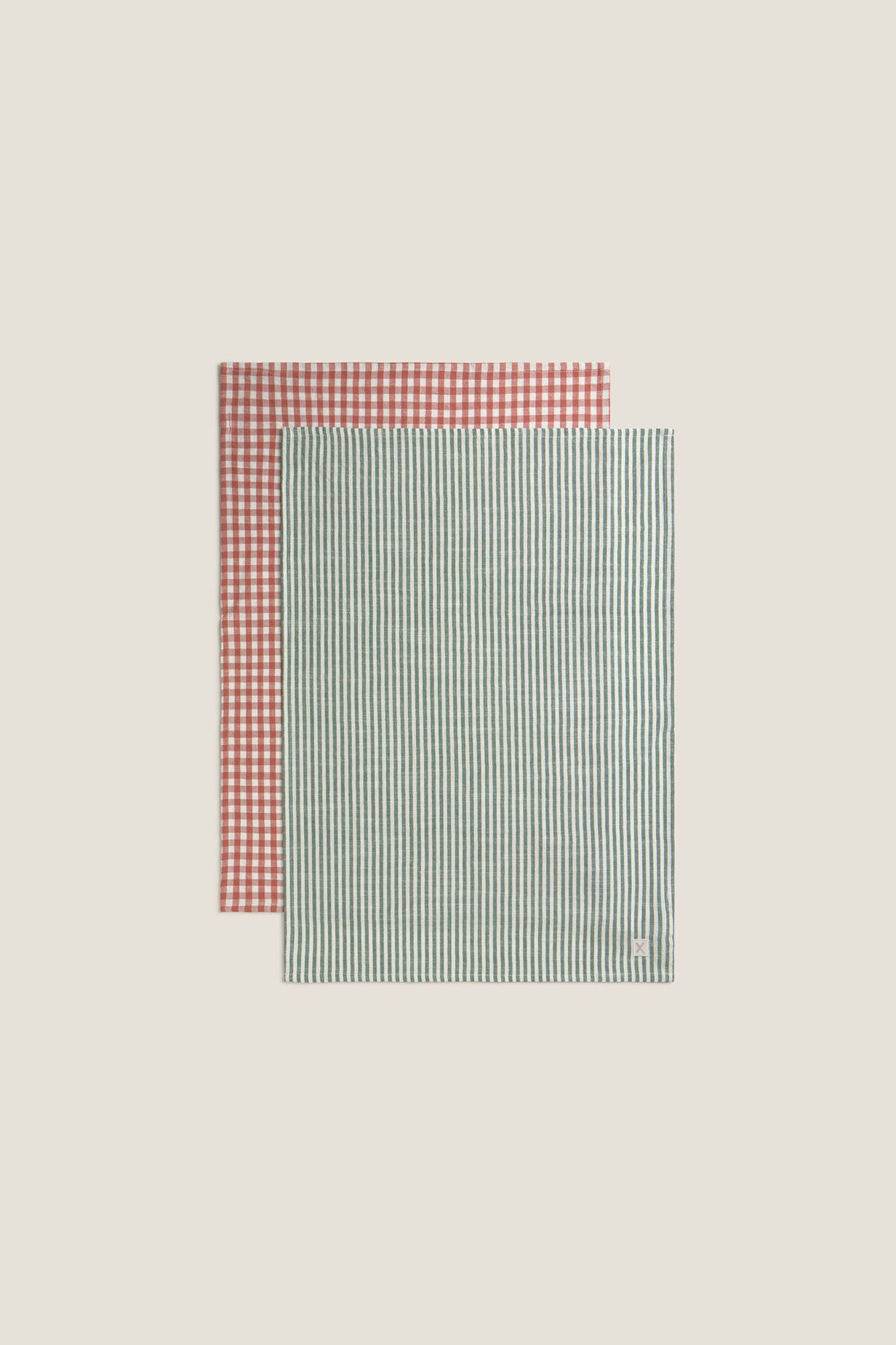 Textura Set gef&auml;rbter Baumwolllappen