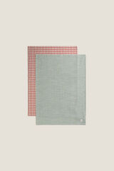 Textura Set gef&auml;rbter Baumwolllappen Rot