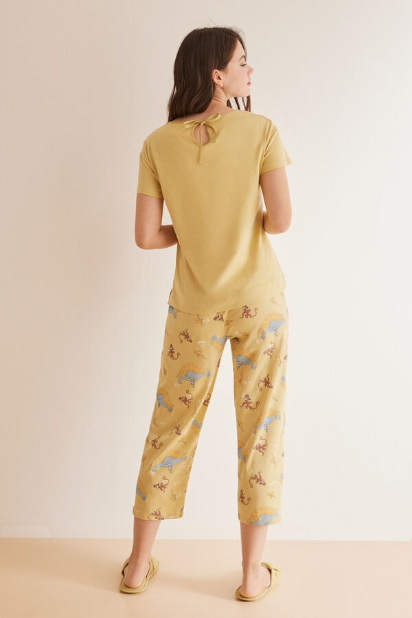Womensecret Pyjama 100 % coton Disney Jasmine vert