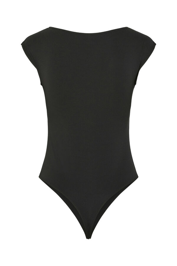 Pieces kurz&auml;rmelig Schwarz