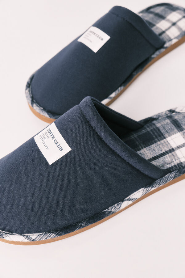 Women'secret Plaid slippers beige