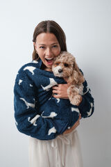 Women'secret Blue fluffy dog jacket blue