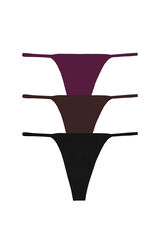 Black Limba Jane panty pack beige