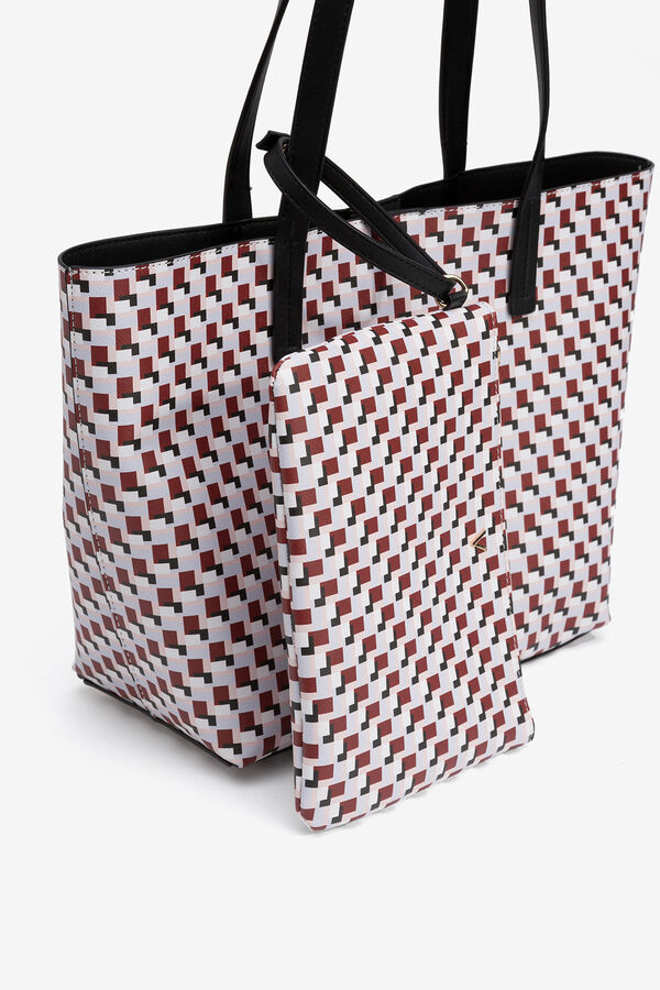 Vilanova Print Shopper Bag Crvena