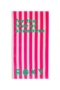 Roxy Toalla rayas de Playa texto