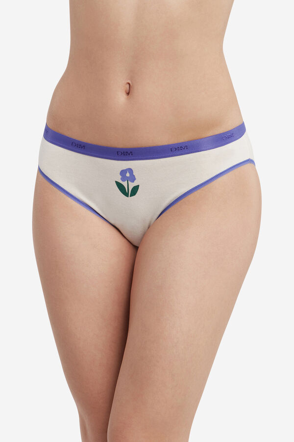 DIM Pack de 3 bragas de algod&oacute;n el&aacute;stico estampadas printed