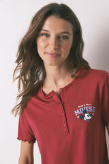 Women'secret Red Mickey cotton long pyjamas red