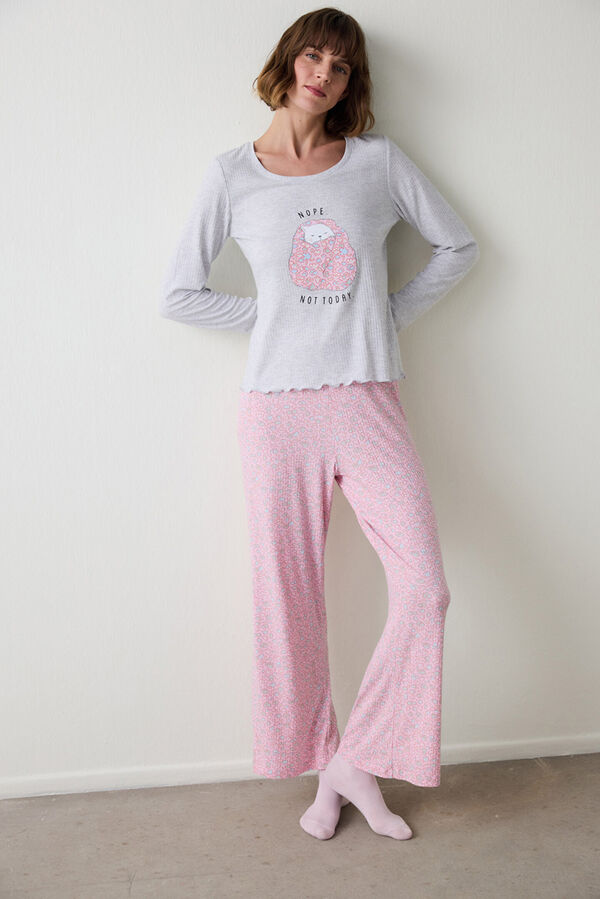 Penti Cal&ccedil;as Floral Hoje N&atilde;o rosa