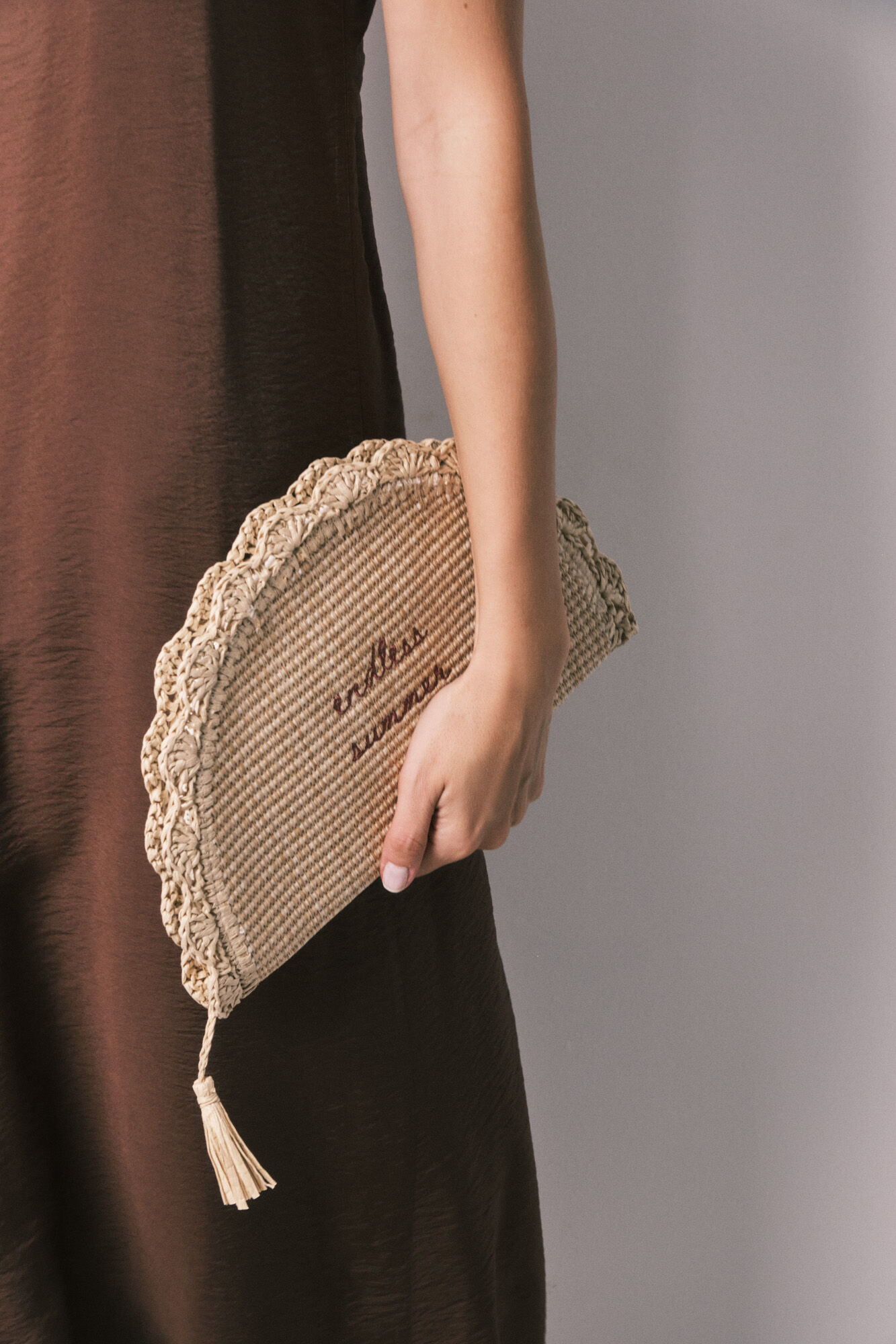Women'secret Raffia vanity case handbag