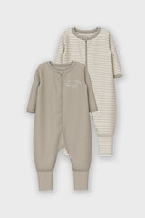 Womensecret Set of two neutral baby dolphin pajamas gris