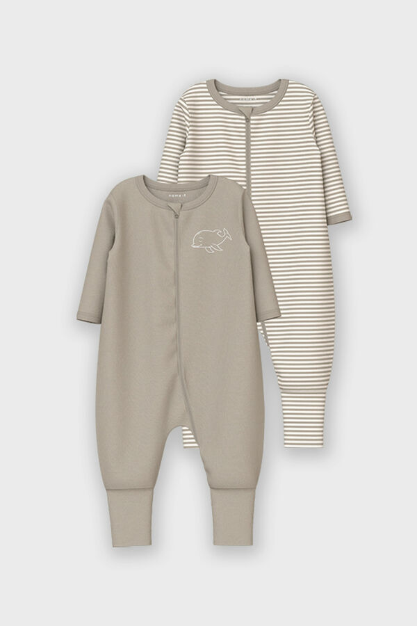 Womensecret Set of two neutral baby dolphin pajamas grey