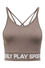 Only Play Calvin Klein logo non padding bra blue grey