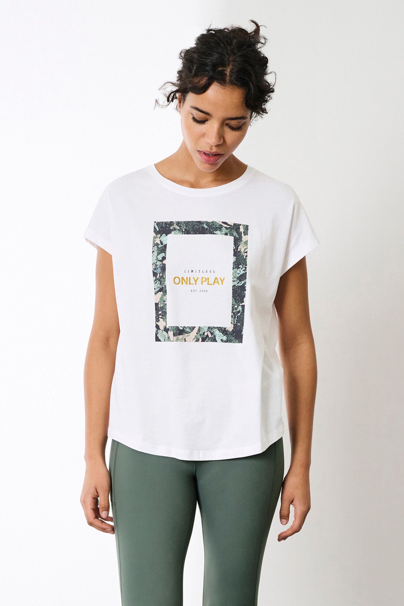 Only Play Bio-Baumwoll-Kurzarm-T-Shirt