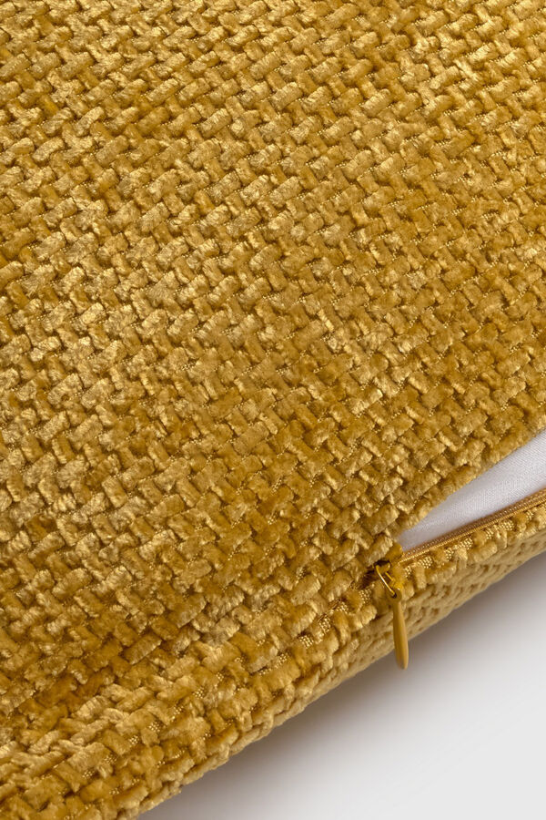 Textura Textured chenille cushion case printed