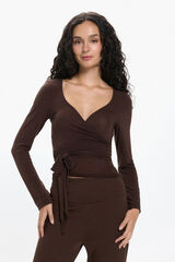 Pieces Long sleeve T-shirt nude