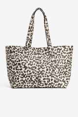 Vilanova Bolso Shopper Efecto Piel beige