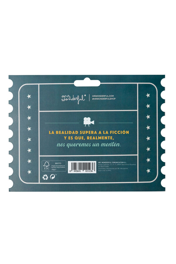 Mr. Wonderful Set de 2 llaveros para dos personas de cine estampado