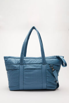 Womensecret Large blue nylon handbag blue