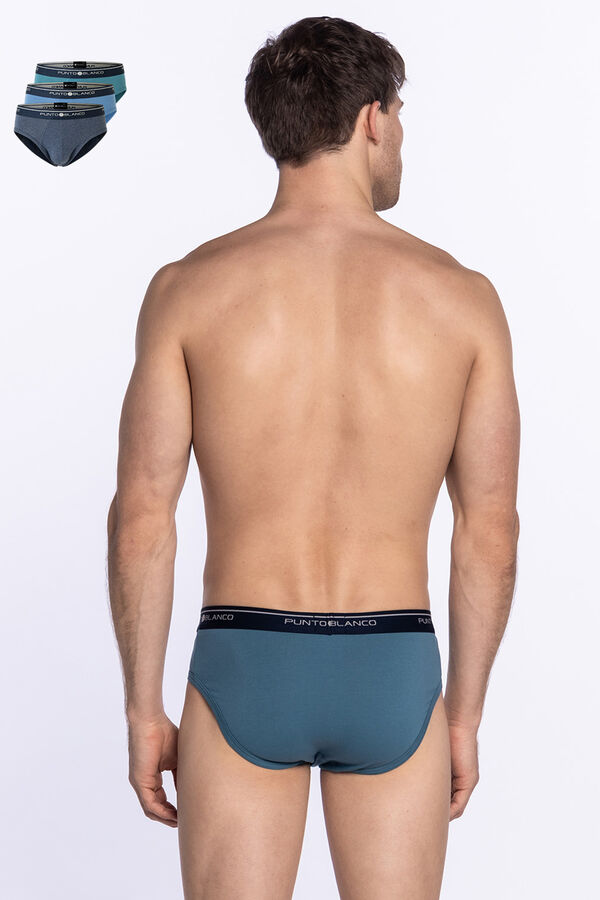Punto Blanco Pack de 3 cuecas de algod&atilde;o estampado