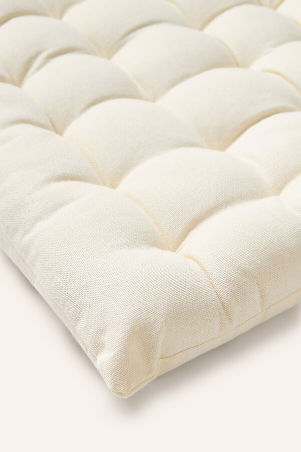 Womensecret Gavema washable beige cotton bench cushion marron