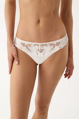 Promise White classic lace panty beige
