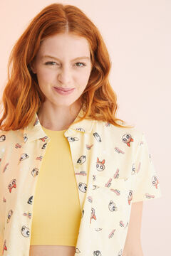 Womensecret Yellow 100% cotton Powerpuff Girls classic pyjamas printed