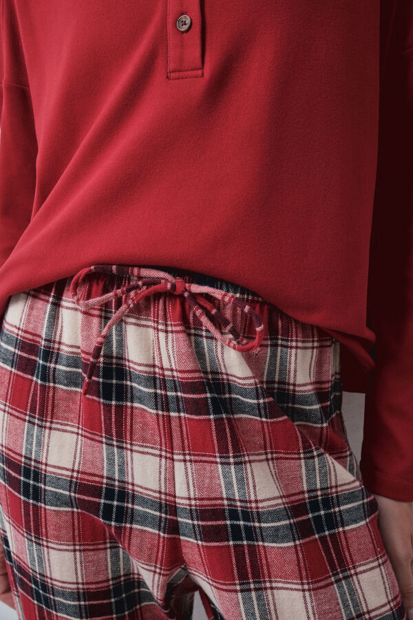 Women'secret Red plaid long pyjamas red