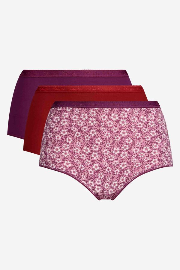 Playtex Pack x3 midi panties Cotton Bio Playtex imprim&eacute;