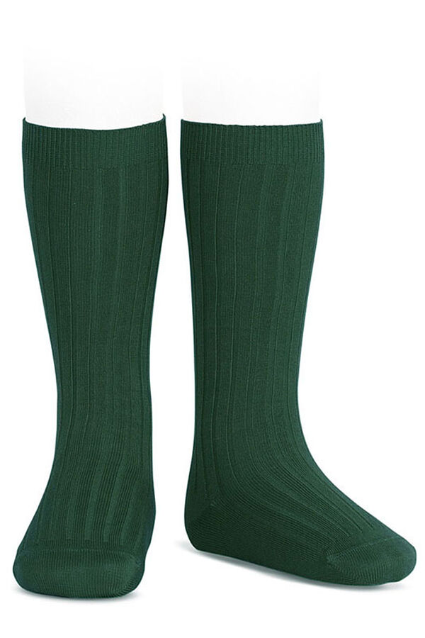 Condor Essentials ribbed high socks green