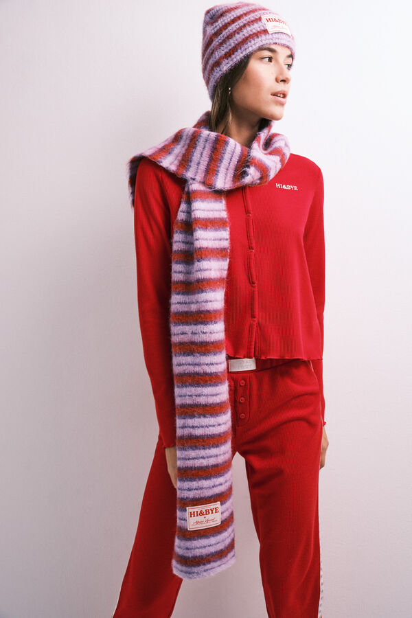 HI&BYE Red long pyjamas with buttons red