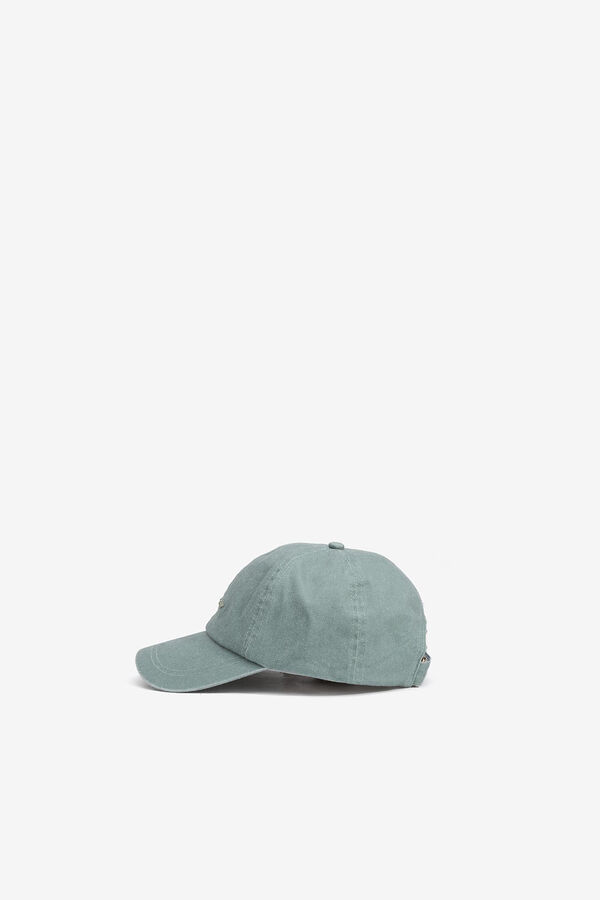 Vilanova Bon&eacute; de algod&atilde;o bordado azul