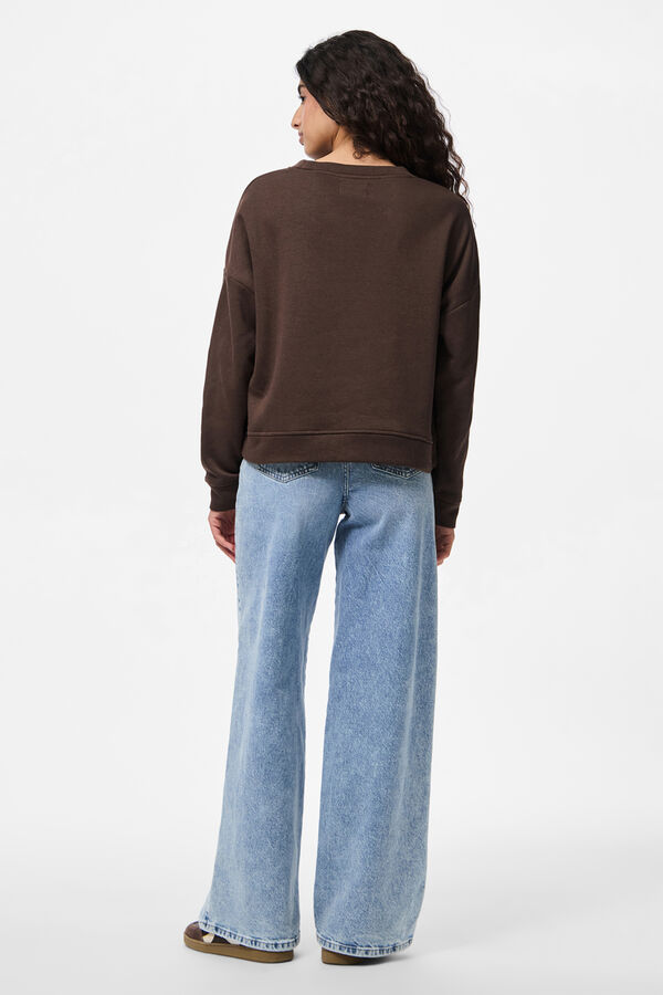 Pieces Basic sweatshirt nude