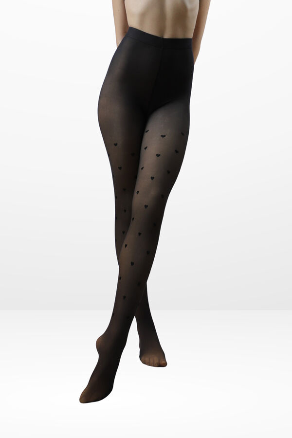 Ivette Bridal Double Layer Thermal Opac Panty 220Dn Velvet Fantasy black