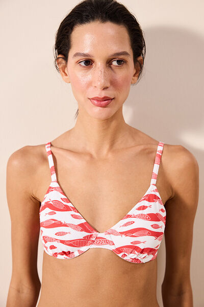 Womensecret Printed bikini top printed