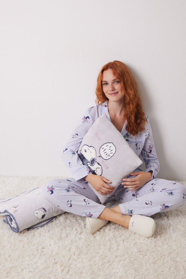 Womensecret Coussin doux au toucher Snoopy bleu