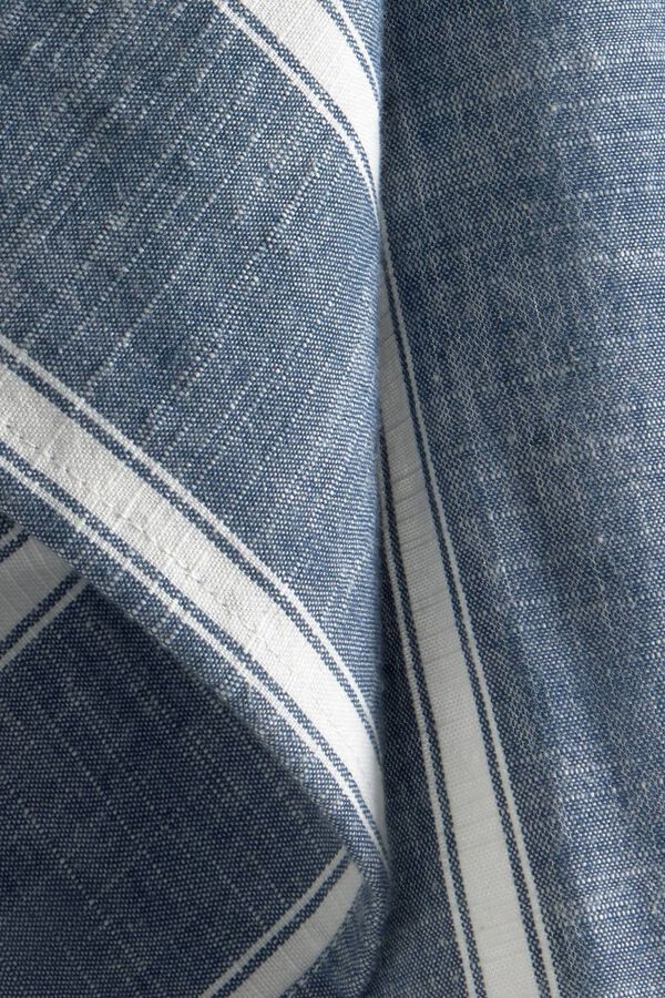 Textura Striped cotton dishcloth set blue