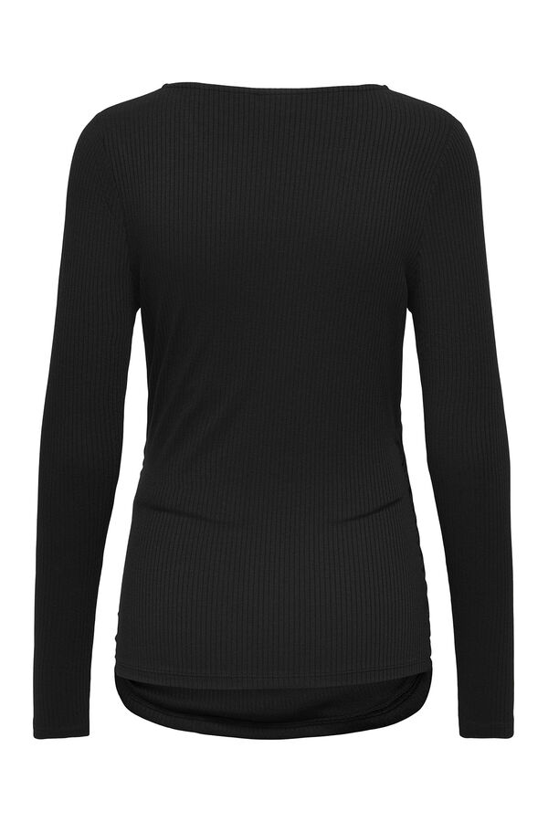 Womensecret Long-sleeved maternity top black