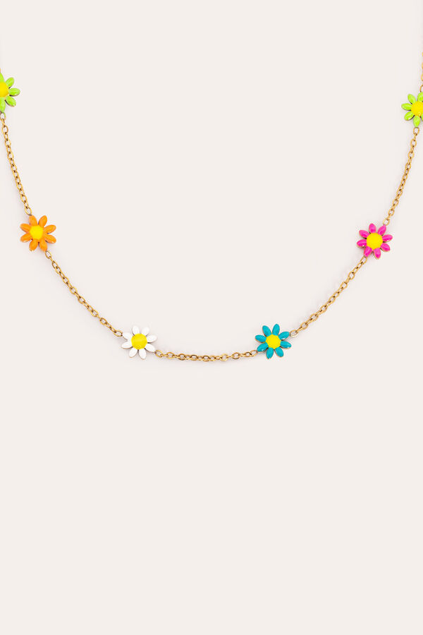 Womensecret Daisy May Gold Bathroom Acero Necklace printed