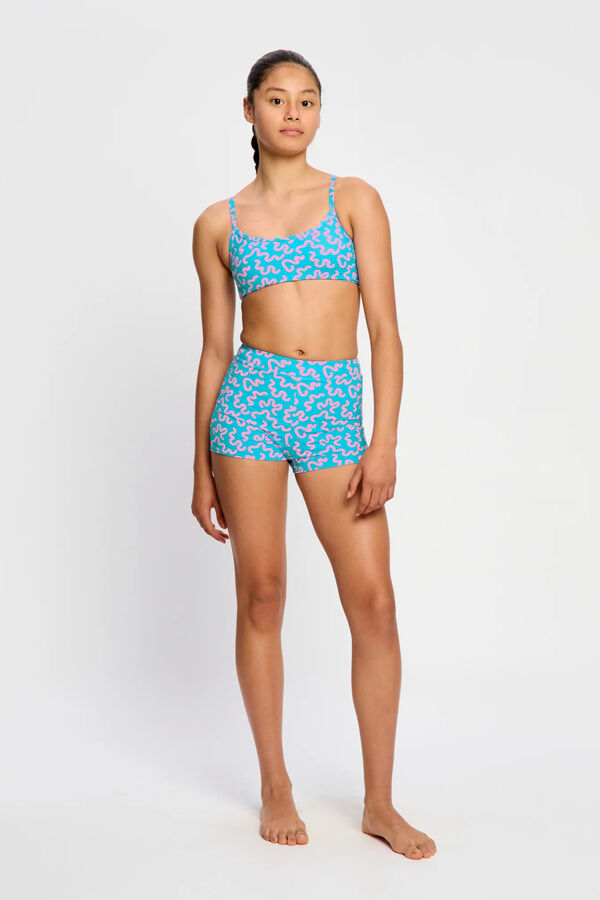 Modibodi Menstrual swimwear short blue