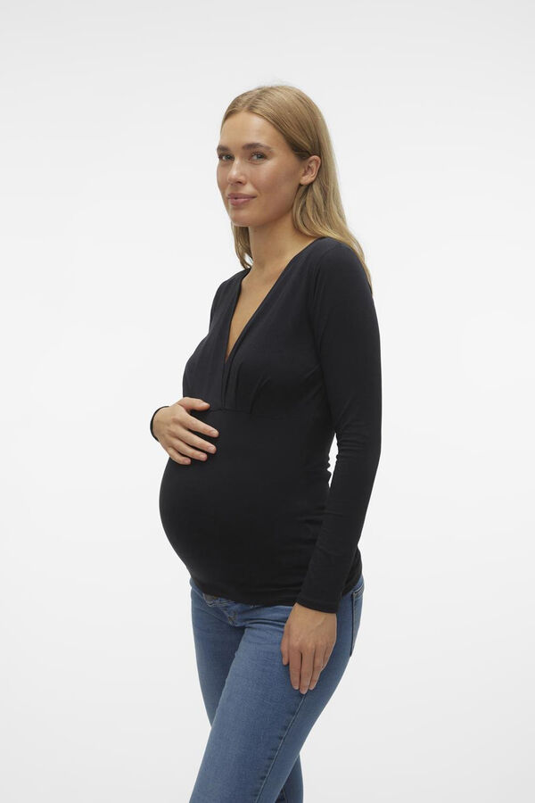 Womensecret Maternity double function top black