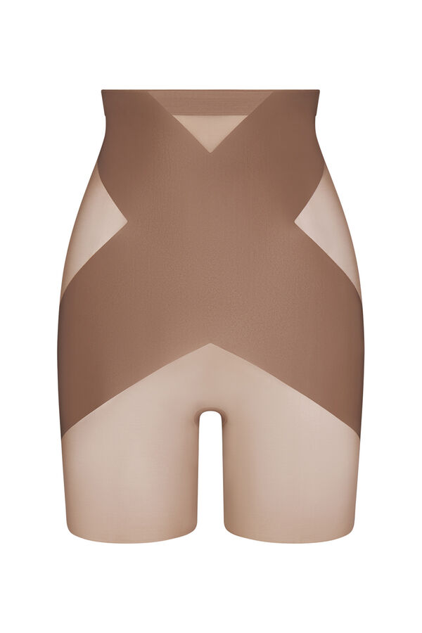 Spanx Pantal&oacute;n corto alto moldeador nude