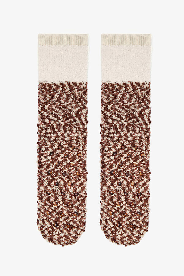 Penti Los calcetines midi Sleepy Bear marfil