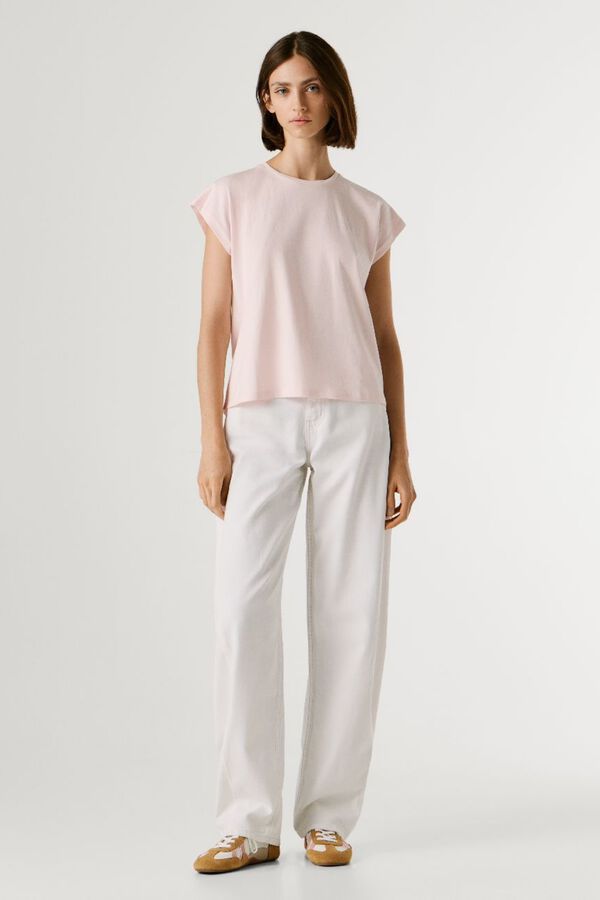 Pepe Jeans Camiseta manga corta cuello redondo rosa