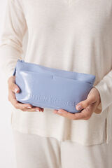 Womensecret Small blue patent toiletry bag blue